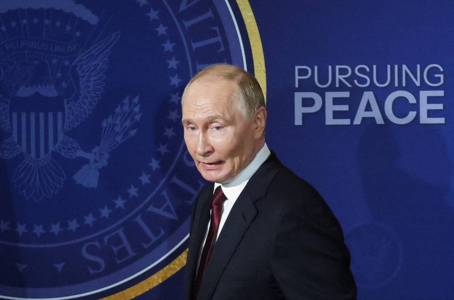 U.S. President Trump meets with Russian President Putin in Alaska