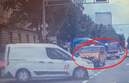 VIDEO Vatrogasci pod sirenama dolaze pred raskrižje u Zagrebu, pogledajte što rade drugi vozači