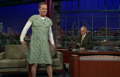 Kiefer Sutherland došao je kod Lettermana u haljinici
