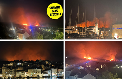 VIDEO Teška noć za vatrogasce na Braču: 'Udario je grom i sve je samo planulo. Užas...'
