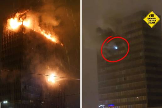 Ovo su prve snimke požara: Tu se vidi misteriozno plavo svjetlo