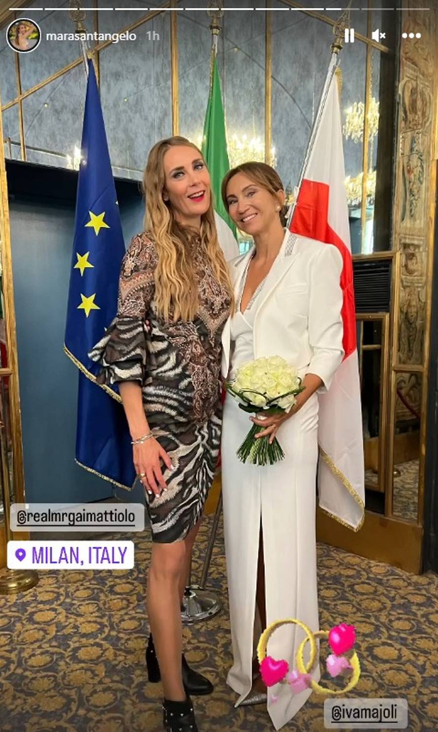 Udala se Iva Majoli: Vjenčanica je imala prorez na nozi, a mama i sestra su pozirale s Kotromanić