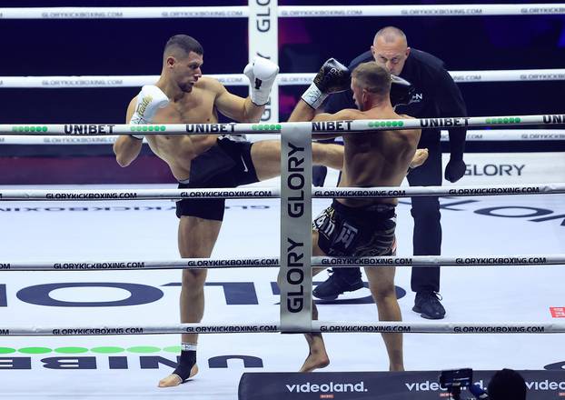 Zagreb: Turnir u kickboxingu, Glory 95, u Areni Zagreb, Antonio Krajinović - Teo Mikelić