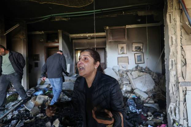 Aftermath of an Israeli strike in Beirut