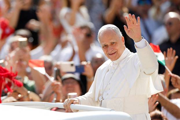 Pope Leo XIV holds general audience in St. Peter's Square at the Vatican