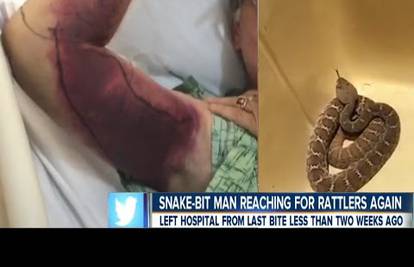Pokušao selfie sa zmijom, ali: Pogledajte što mu je napravila