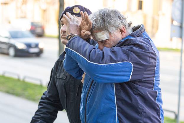 Osijek: Na Županijski sud priveden muškarac osumnjičen za ranjavanje policajca u Šagu