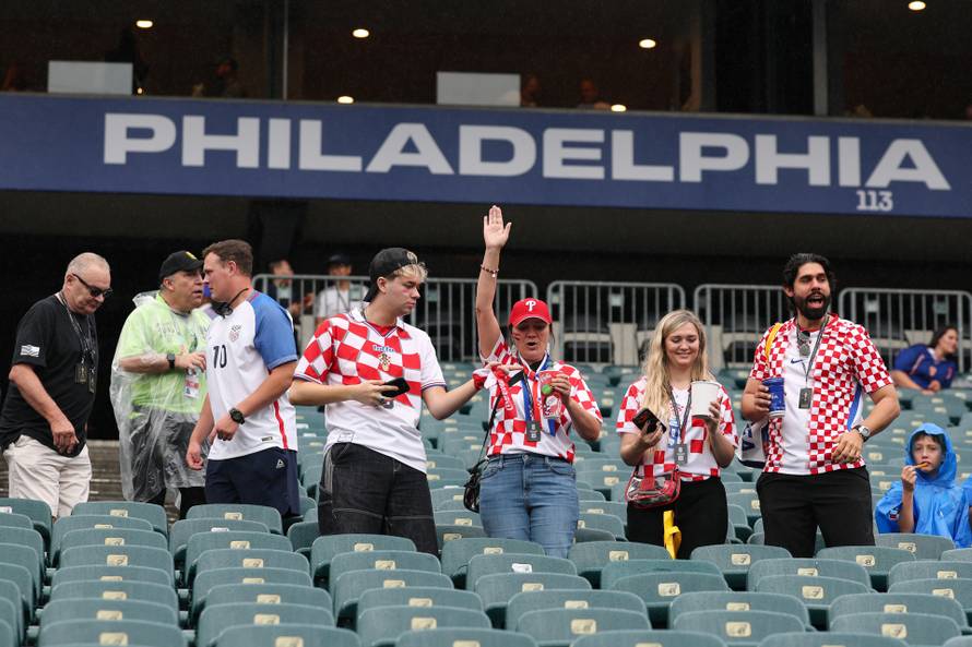 SP 2026 Philadelphia: Navijači na tribinama uoči utakmice Hrvatske i Gane