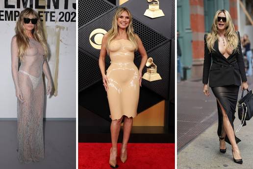 FOTO Gole grudi na crvenom tepihu, ali i u &scaron;etnji: Evo koja izdanja Heidi Klum pamtimo