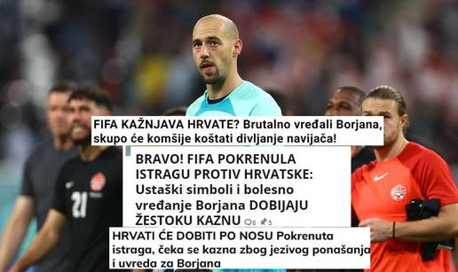 Srpski mediji: Bravo, Fifa! Hrvati će dobiti po nosu zbog žestokog vrijeđanja Borjana