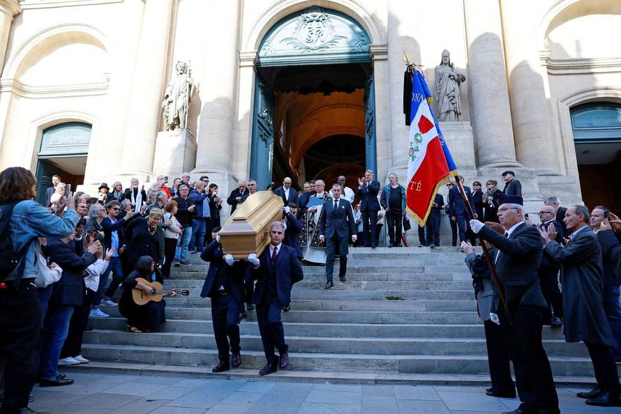 Funeral of late actress Claudia Cardinale in Paris