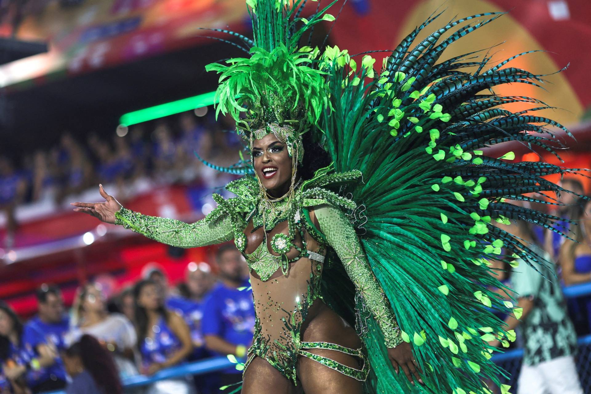 Carnival magic descends on Rio as second night of elite samba schools lights up the Sambadrome, in Rio de Janeiro