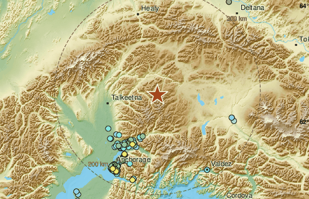 Središnju Aljasku pogodio snažni potres magnitude 6.1