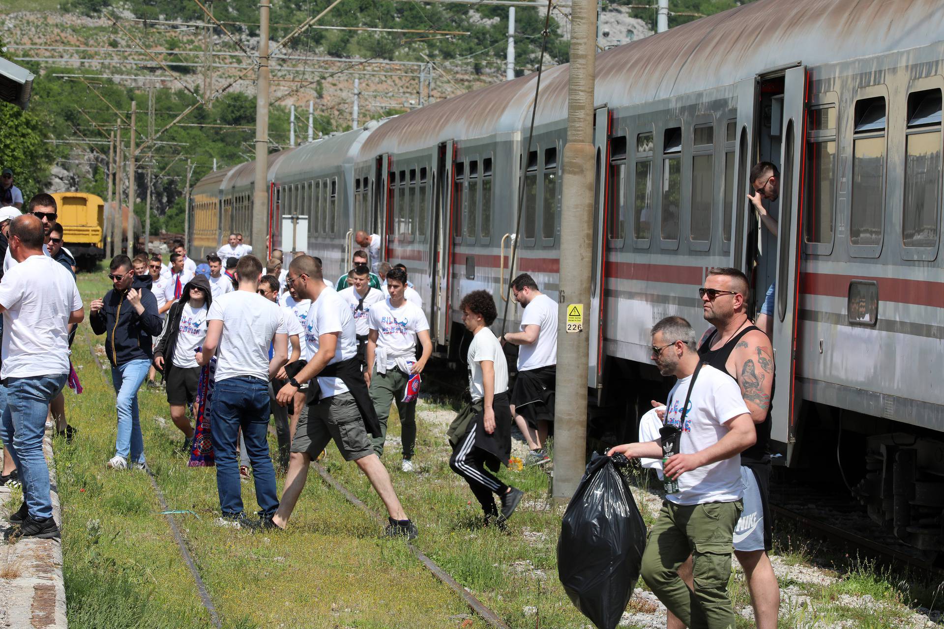 Rijeka: Bili vlak sa Torcidom stigao u Rijeku