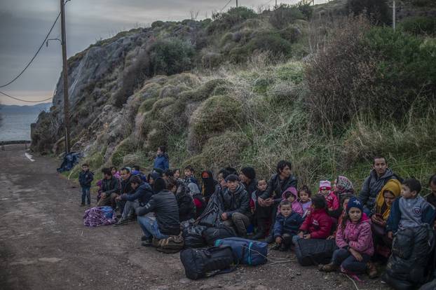 Refugees on Lesbos