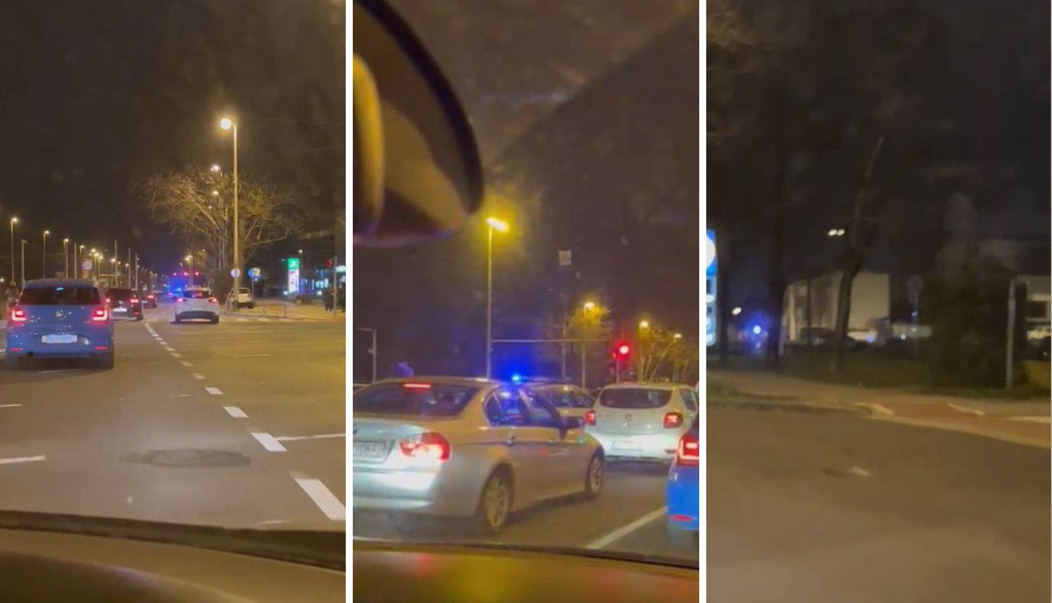 VIDEO Filmska potjera: Više policijskih vozila jurilo za autom u Zagrebu, oglasila se i policija
