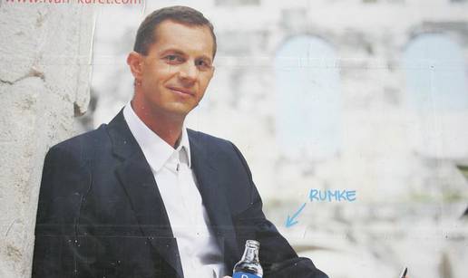 Ivan Kuret na plakatu rabi "Rumke", Željka Keruma