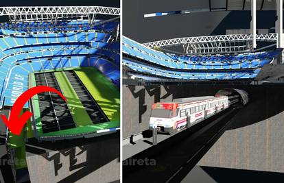 Spektakularno: Teren Realova stadiona moći će se sklopiti u rupu, a ispod njega jurit će vlak