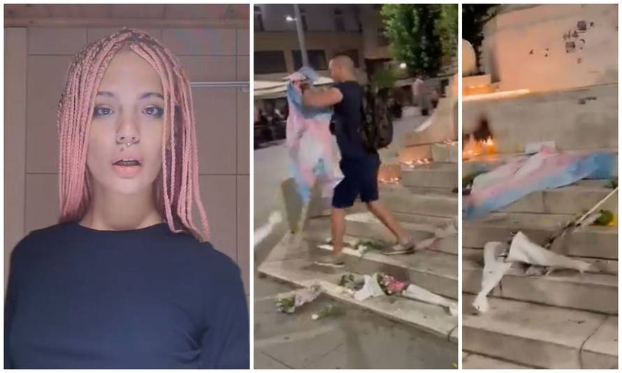 VIDEO Šutao je cvijeće i svijeće za ubijenu TikTokericu Nou u Beogradu: Ovo je nedopustivo!