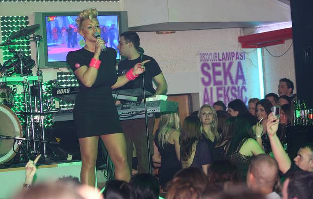 Zagreb: Seka Aleksi? održala je koncert u klubu Lampaši
