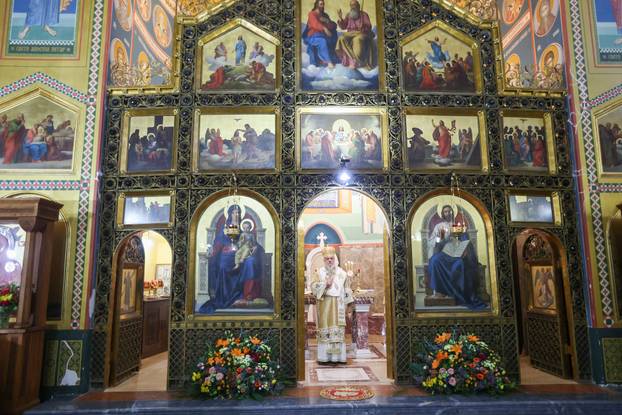 Zagreb: Pravoslavni vjernici na svetoj liturgiji u Sabornom hramu