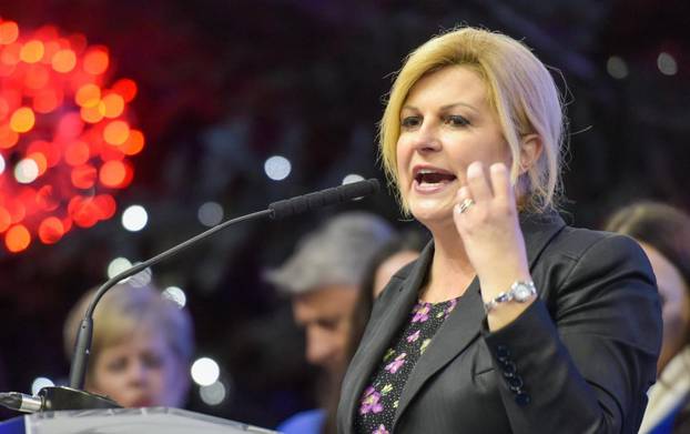 Zadar: Kolinda Grabar Kitarović na Narodnom trgu održala predizborni skup