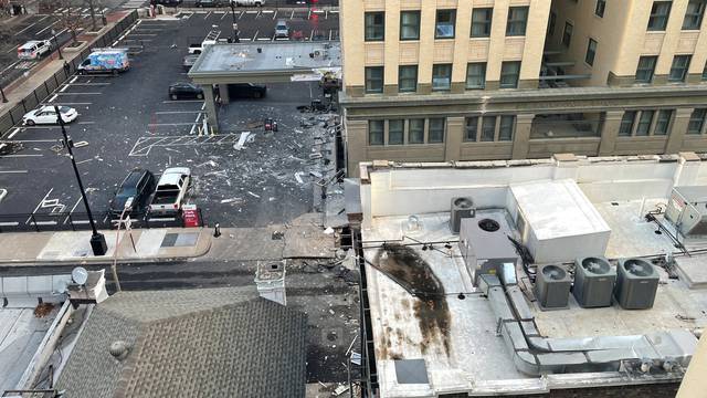 Explosion at the Sandman Hotel in downtown Fort Worth