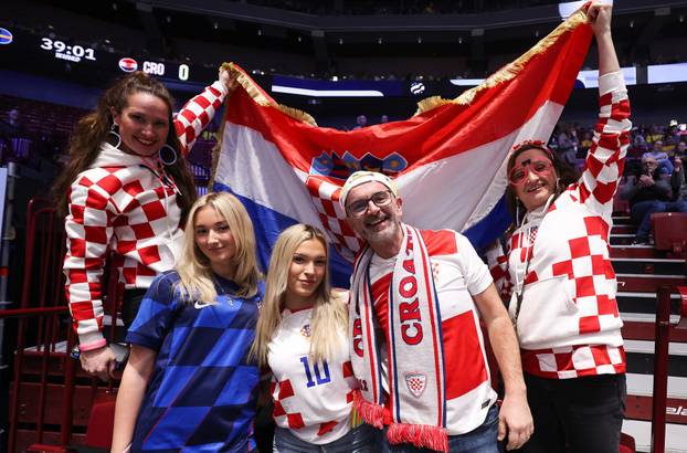 Susret Švedske i Hrvatske u prvom krugu EHF Europskog prvenstva,navijači