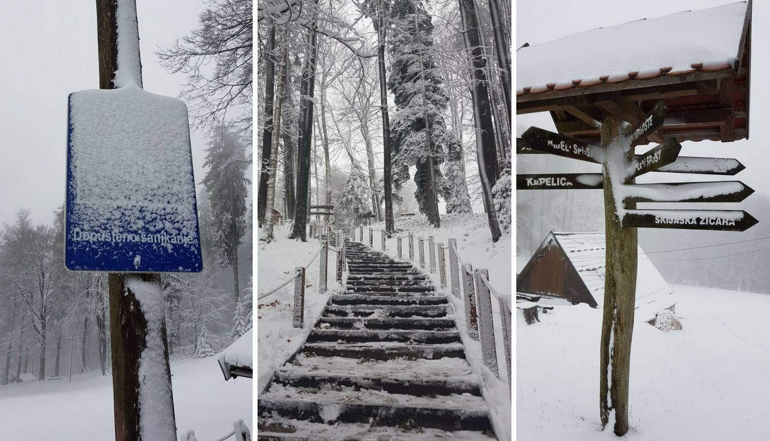 Zabijelio se G. kotar, Sljeme...: Kamioni zapeli, ne mogu nigdje