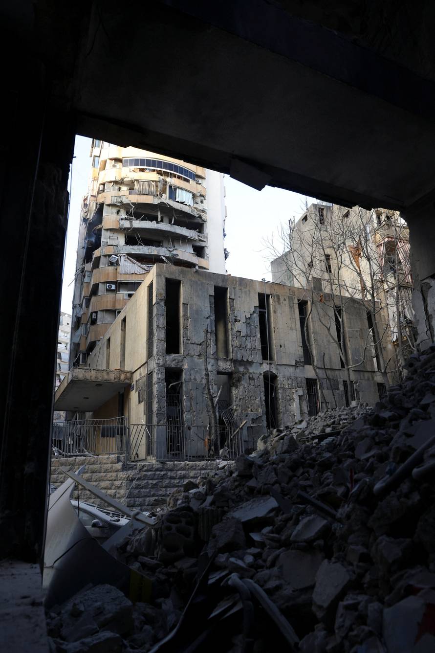 Aftermath of an Israeli strike, in Beirut