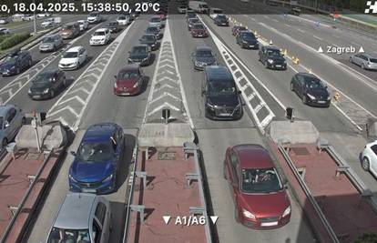 VIDEO Krkljanac pred blagdane: Kilometarske kolone i gužve na autocesti, pogledajte snimke