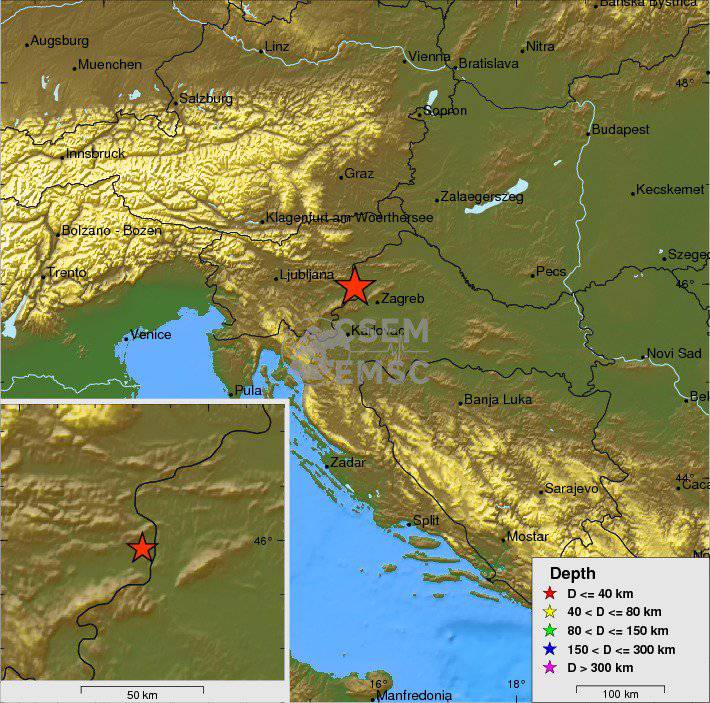 Potres jačine 4.1 po Richteru: U Zagrebu osjetili podrhtavanje