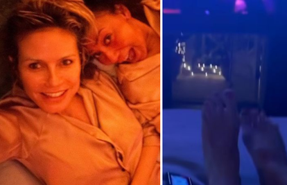 Heidi Klum u pidžami podijelila s kim se druži kad nema muža: Snimala stopala i smijala se...