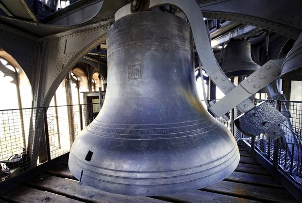 Big Ben clock tower at Westminster Palace restoration in London