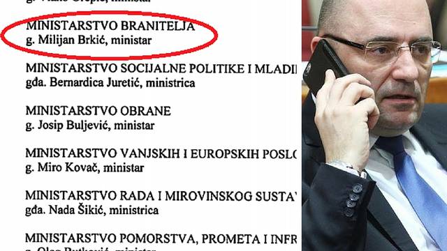 U dopisu je  Brkić ministar: 'To je bila nenamjerna pogreška...'