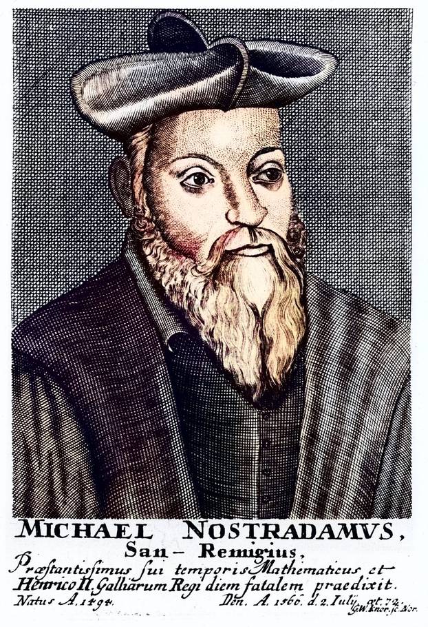 Nostradamus (Michel de Notradame 1503-1556). Französischer Arzt und Astrologe, Historisch, digital restaurierte Reproduk
