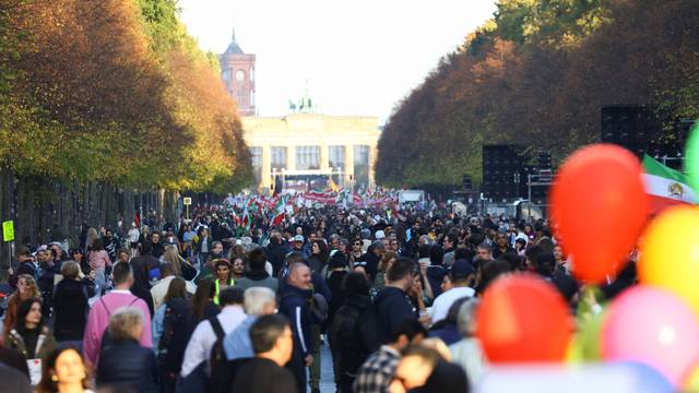 Protest following the death of Mahsa Amini in Iran, in Berlin