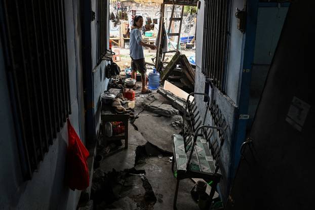 Aftermath of earthquake in southern Philippines