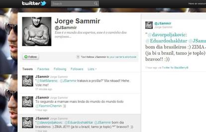 Sammir "briljira" na Twitteru: Ja bih u Brazil, tamo je toplo!