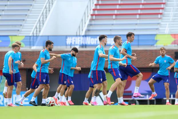 Dallas: Trening hrvatskih nogometnih reprezetativaca uoči utakmice protiv Engleske