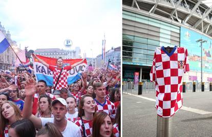 Za Hrvatsku će se opet navijati na Jelačićevom trgu, a naš dres već se vijori ispred Wembleyja