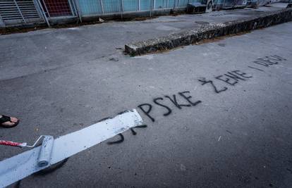 Nova gnjusna poruka ispred splitske osnovne škole: 'J**at ćemo srpske žene i djecu'
