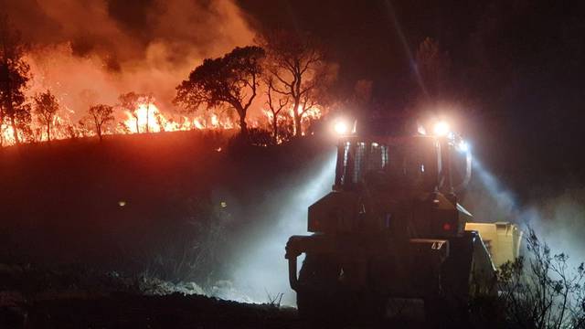 Wildfire in the Var region of southern France
