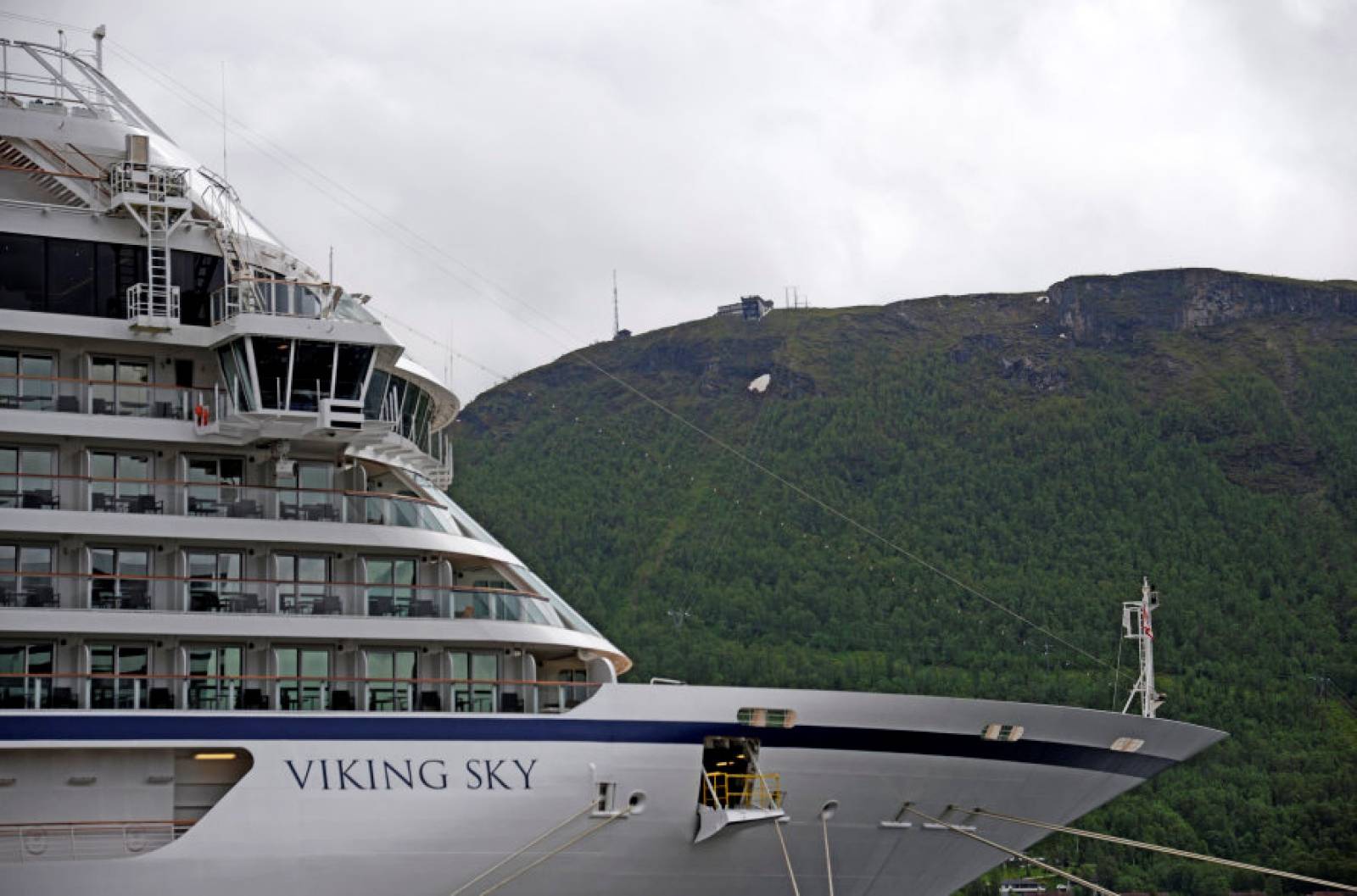 A cruise ship Viking Sky is seen in this undated photo in Tromsoe