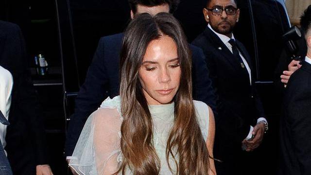 Victoria Beckham 50th birthday party arrivals at Oswald's private club in Mayfair