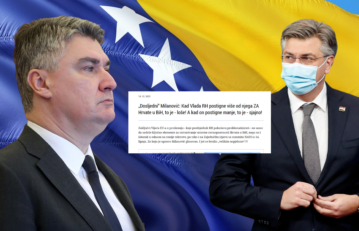 HDZ Milanoviću: Neka prestane blamirati sebe i štetiti Hrvatskoj i Hrvatima u Bosni i Hercegovini