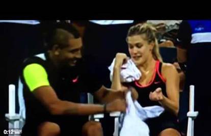 Kyrgios i Bouchard na terenu poput zaljubljenih golupčića