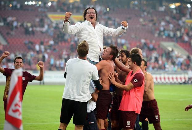 Stuttgart: Slavlje igra?a Rijeke nakon ulaska u Europsku ligu