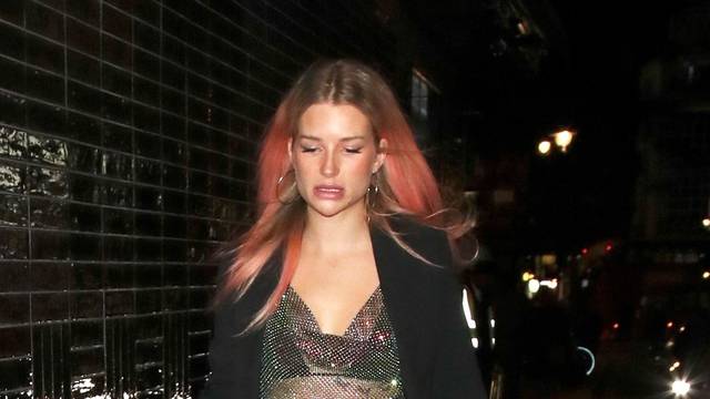 *EXCLUSIVE* Lottie Moss at Betsy-Blue English's birthday party at The Windmill in London