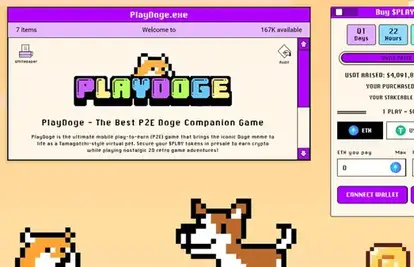 Play-to-Earn meme kriptovaluta PlayDoge prikuplja 4 milijuna dolara u pretprodaji